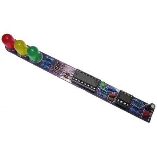 LED semafor stavebnice h_w948, 9 V, 136 × 16 mm