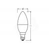 LED žárovka Osram Ledvance E14 4,9W/40W 4000K 230V B38 FR