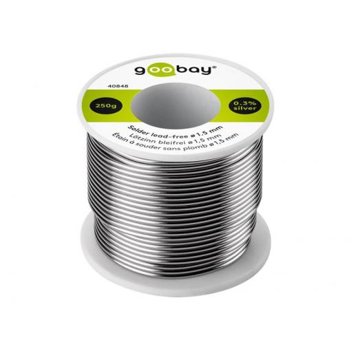 Cín 1.5mm 250g 99,3%Sn 0,7%Cu GOOBAY 40848