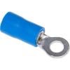 Kabelové oko 3,7 mm, modré, RVS, balení 100 ks
