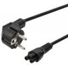 Napájecí kabel pro notebook 3×0,75 mm², 1 m, CEE 7/7 → IEC C5