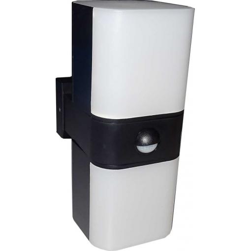 Nástěnné fasádní LED svítidlo ST100 s PIR čidlem, 230 V / 20 W, IP65