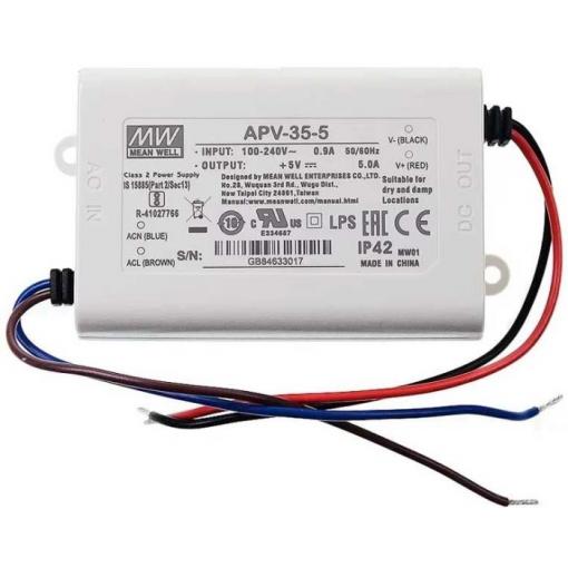 LED driver Mean Well APV-35-5, 5 V DC / 25 W