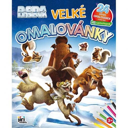 Velké omalovánky Doba ledová, 24 stran + 50 samolepek