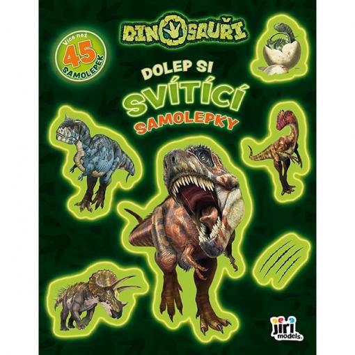 Dolep si svítící samolepky Dinosauři, samolepková knížka