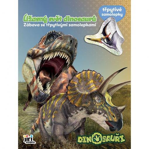 Samolepková knížka Dinosauři s třpytivými samolepkami