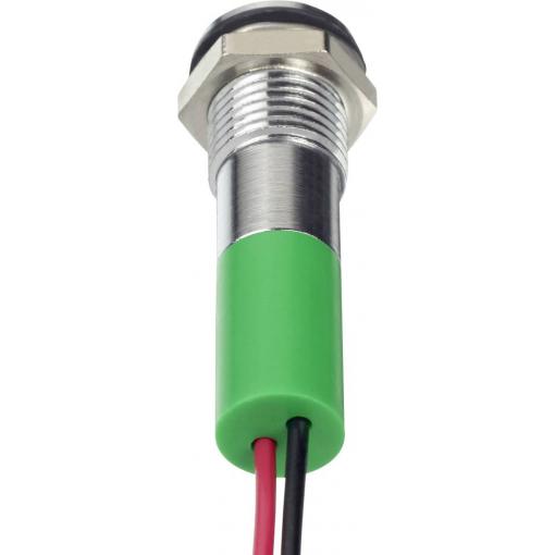 APEM Q8F3CXXG12E indikační LED zelená Frush 6 mcd