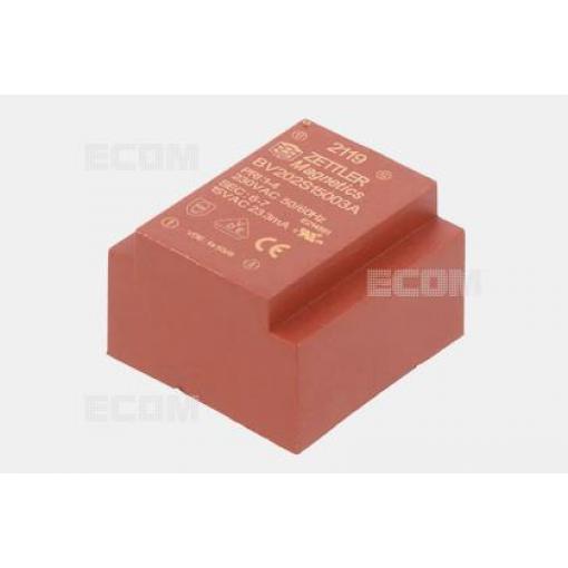 Transformátor BV202S18003A, 0,35 VA, 230 V / 18 V, 19,4 mA