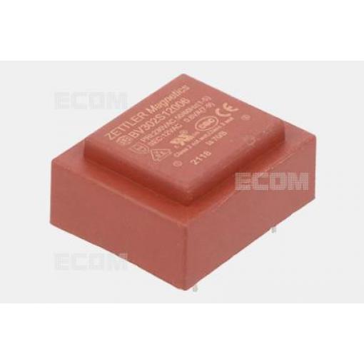 Transformátor BV302S15006, 0,6 VA, 230 V / 15 V, 40 mA
