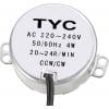 Synchronní motorek 49KTYZ, 230 V AC / 4 W, 20 otáček/min s převodovkou