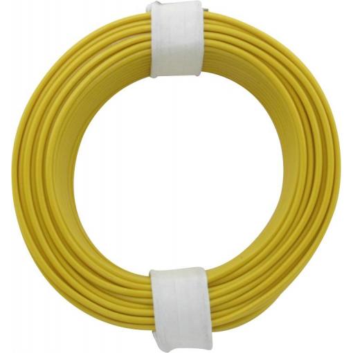 Donau Elektronik 118-3 lanko/ licna, 1 x 0.14 mm², žlutá, 10 m