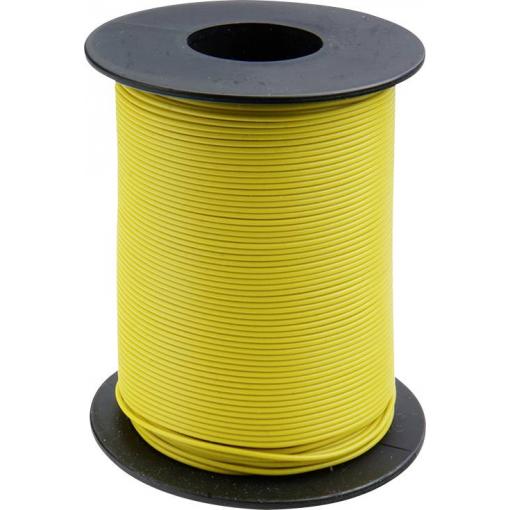 Donau Elektronik 119-13 lanko/ licna, 1 x 0.14 mm², žlutá, 100 m