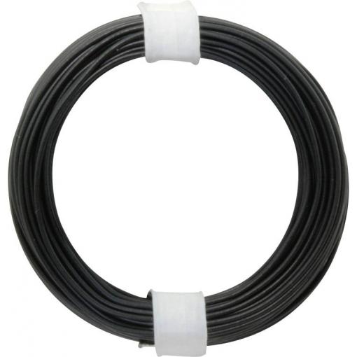 Donau Elektronik 118-1 lanko/ licna, 1 x 0.14 mm², černá, 10 m