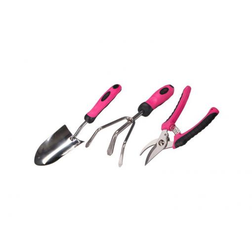 Sada zahradního nářadí SIXTOL GARDEN PINK 3 3ks