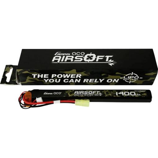 Gens ace GEA14003S25T akupack Li-Pol (modelářství), 11.1 V, 1400 mAh, články 3, 25 C, Flat, mini Tamiya