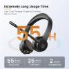EKSA H16 Headset otevřená (On Ear) Bluetooth® černá Potlačení hluku, Redukce šumu mikrofonu headset, regulace hlasitosti, Indikátor nabití Počítače