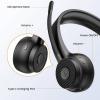 EKSA H16 Headset otevřená (On Ear) Bluetooth® černá Potlačení hluku, Redukce šumu mikrofonu headset, regulace hlasitosti, Indikátor nabití Počítače
