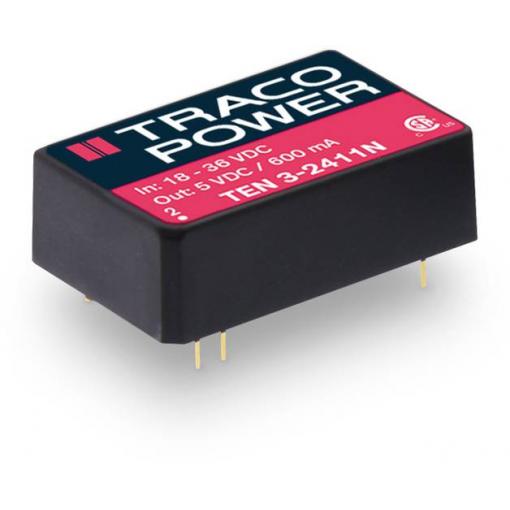 TracoPower TEN 3-4812N DC/DC měnič napětí do DPS 48 V/DC 12 V/DC 250 mA 3 W Počet výstupů: 1 x Obsah 1 ks
