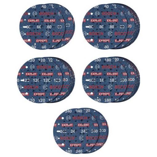 Bosch Accessories 2608902470 Sada brusných kotoučů Průměr 150 mm Zrnitost=60, 80, 120, 180, 240 1 ks