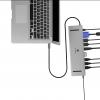 ICY BOX USB-C® dokovací stanice IB-DK2106a-CPD, USB Type-C® 11 in 1 Notebook DockingStation mit 3 Videoausgabe