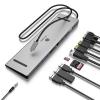 ICY BOX USB-C® dokovací stanice IB-DK2106a-CPD, USB Type-C® 11 in 1 Notebook DockingStation mit 3 Videoausgabe