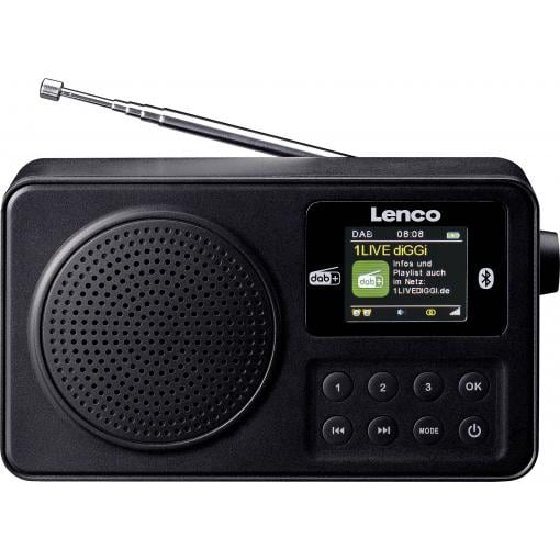 Lenco PDR-033BK A005659 přenosné rádio, DAB+, FM, černá