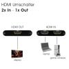 Maxtrack 1 + 2 porty HDMI přepínač 7680 x 4320 Pixel