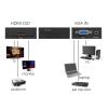 Maxtrack CS40L VGA / HDMI adaptér [1x VGA zásuvka, jack zásuvka 3,5 mm - 1x HDMI zásuvka] černá