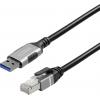 Maxtrack USB 3.0 / RJ45 síťový adaptér CAT 6 [1x USB 3.0 - 1x RJ45 zástrčka] 5 m černá