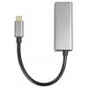 Maxtrack USB-C® / spojka RJ45 síťový adaptér [1x USB-C® zástrčka - 1x RJ45 zásuvka] 10 cm černá, stříbrná (matná)