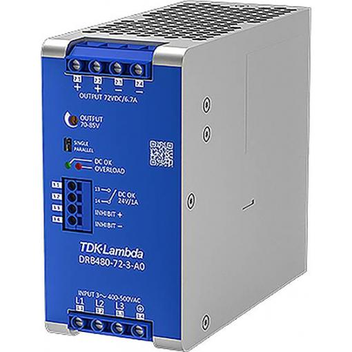 TDK DRB480-72-3-A0 síťový zdroj na DIN lištu 56 V/DC 20 A 960 W Počet výstupů:1 x Obsah 1 ks