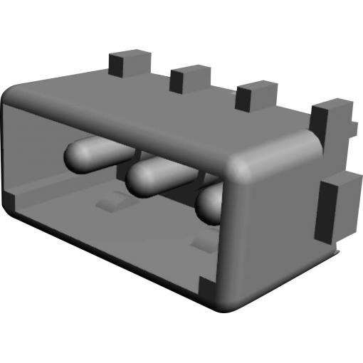TE Connectivity MATE-N-LOK konektor do DPS 3, rozteč 5.08 mm, 350210-1, 1 ks