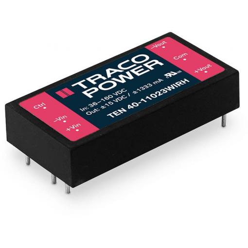 TracoPower TEN 40-11015WIRH DC/DC měnič napětí do DPS 110 V/DC 24 V/DC 1.666 A 40 W Počet výstupů: 1 x Obsah 1 ks
