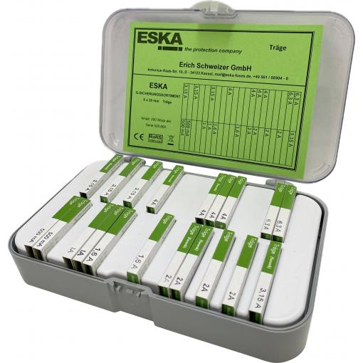 ESKA 522805 nabídka pojistek (Ø x d) 5 mm x 20 mm T pomalá Množství 200 ks Piece