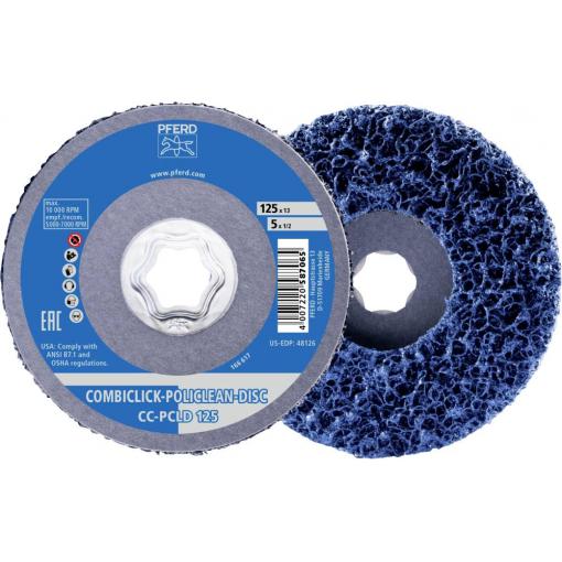 PFERD TOOLS 44692276 Čistící PFERD COMBICLICK POLICLEAN Plus Ø 125x13 mm pro hrubé čištění 125 mm 5 ks