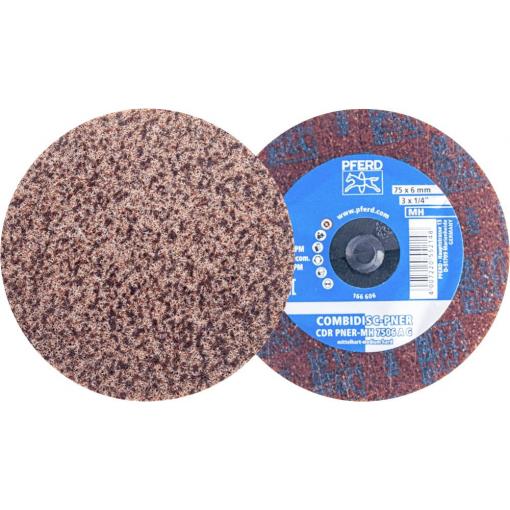 PFERD TOOLS 47700207 KOŇSKÉ COMBIDISC lisované ROUNO CDR PNER PFERD o průměru 75 mm, středně tvrdé a hrubé, pro Finish  75 mm 25 ks