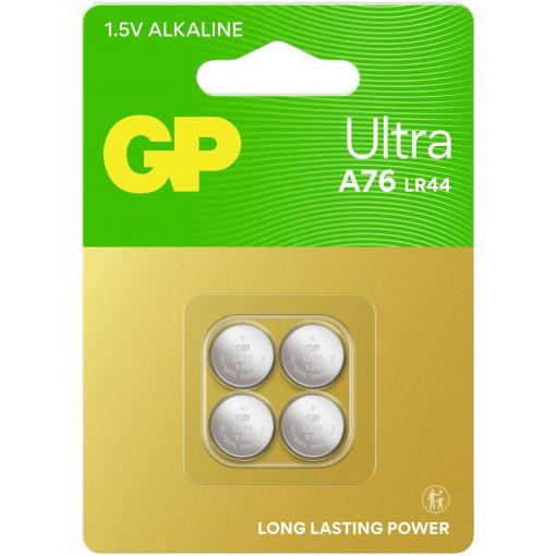 GP knoflíkový článek LR 44 1.5 V 4 ks 110 mAh alkalicko-manganová Ultra
