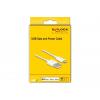 Delock Nabíjecí kabel USB USB 2.0 USB-A zástrčka, Apple Lightning konektor 1.00 m bílá 83000