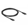 Delock Kabel USB-C USB 4.0 USB-C ® zástrčka, USB-C ® zástrčka 2.00 m černá 86980