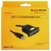 Delock USB kabel USB 1.1 USB-A zástrčka, Paralelní zdířka DB25 0.80 m černá 61330