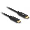 Delock Nabíjecí kabel USB USB-C ® zástrčka, USB-C ® zástrčka 0.15 m černá 85356