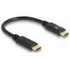 Delock Nabíjecí kabel USB USB-C ® zástrčka, USB-C ® zástrčka 0.15 m černá 85356