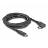 Delock Kabel USB-C USB-C ® zástrčka, USB-C ® zástrčka 2.00 m černá 80038