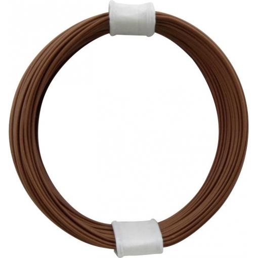 Donau Elektronik 110-8 lanko/ licna, 1 x 0.04 mm², hnědá, 10 m