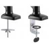 Manhattan držák na stůl pro monitor 462501 2 Displej: (s) 43,2 cm (17) - 81,3 cm (32) černá Formát na výšku, nastavitelná výška, Formát na šířku, nakláněcí,