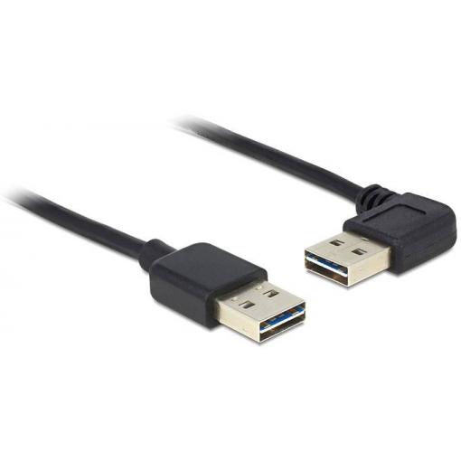 Delock USB kabel USB 2.0 USB-A zástrčka, USB-A zástrčka 1.00 m černá 83464