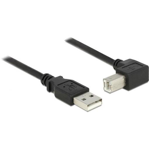 Delock USB kabel USB 2.0 USB-A zástrčka, USB-B zástrčka 2.00 m černá 83528