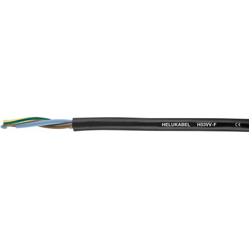 Helukabel 29403SW jednožílový kabel - lanko H03VV-F 3 x 0.75 mm² černá metrové zboží