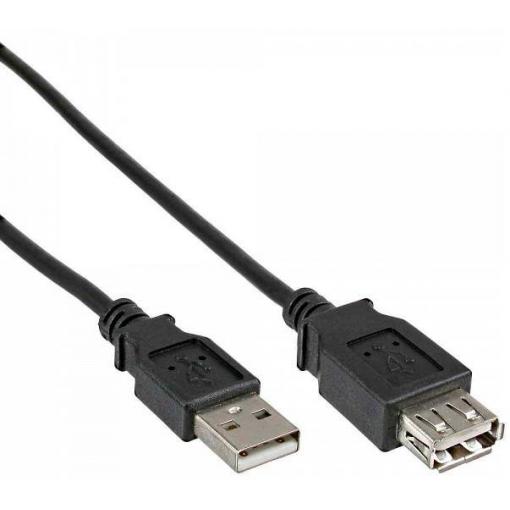 Delock USB kabel USB 2.0 USB-A zástrčka, USB-A zásuvka 0.50 m černá 83401