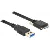 Delock USB kabel USB-A zástrčka, USB Micro-B zástrčka 3.00 m černá 83599